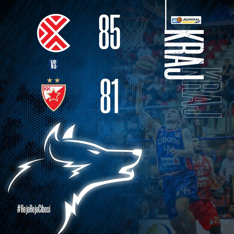 Veliko iznenađenje u Zagrebu - Zvezda izgubila od Cibone