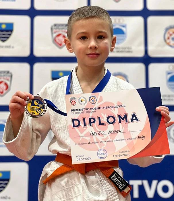 Judo klub Hercegovac ima viceprvaka BiH