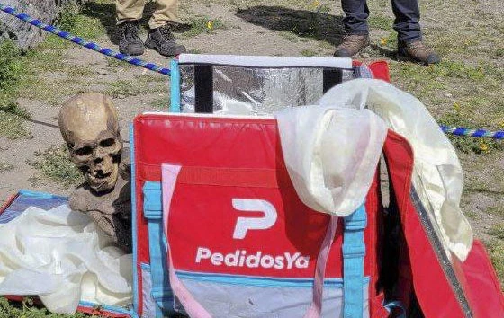 Dostavljač u torbi nosio mumiju