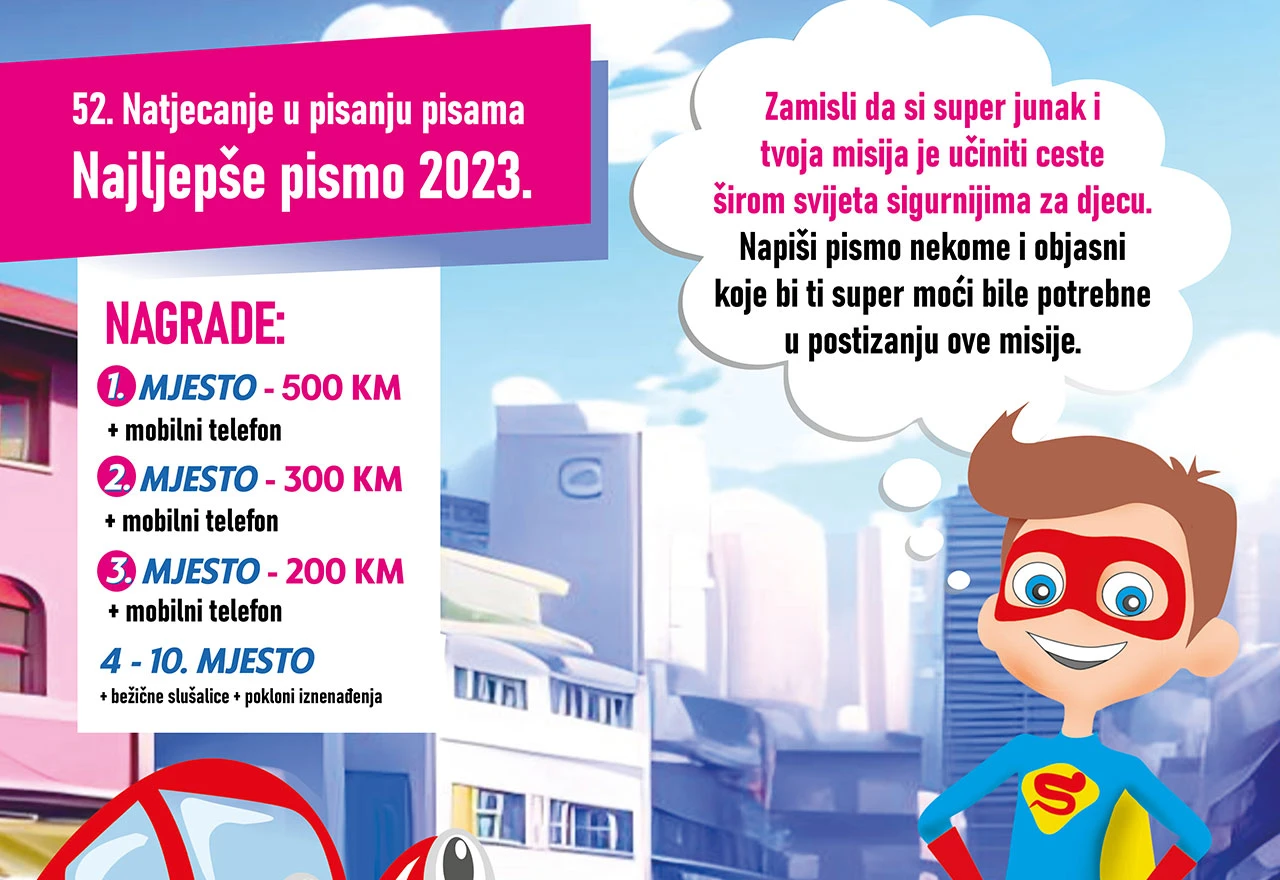 Napiši najljepše pismo i osvoji vrijedne nagrade!
