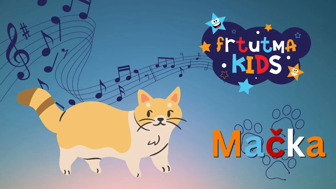 Frtutma KIDS Mačka Pjesma poklon ljubiteljima kućnih ljubimaca i svih drugih životinja