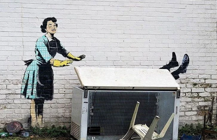 Banksy ženama poklonio mural