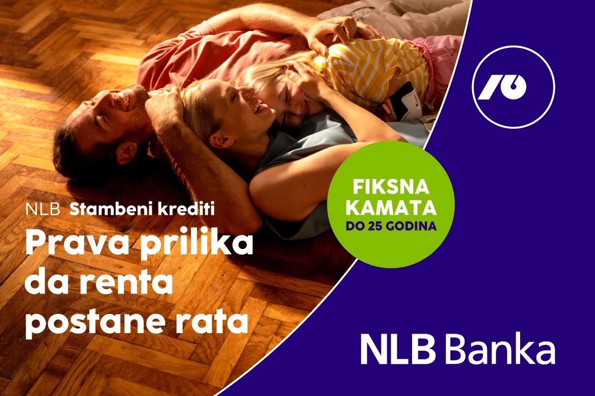 Prava prilika da renta postane rata uz stambeni kredit NLB Banke