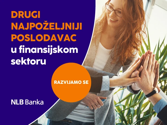 NLB Banka Sarajevo proglašena drugim po redu najpoželjnijim poslodavcem u financijskom sektoru