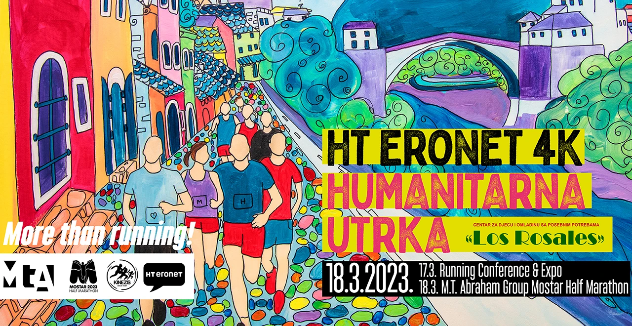 HT ERONET generalni sponzor Mostar Run 4K  humanitarne utrke građana