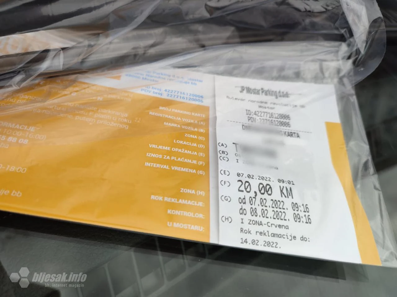 I dalje se ofrlje pišu kazne za parking u Mostaru