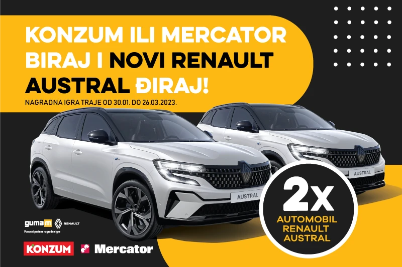 Konzum i Mercator organiziraju novu nagradnu igru