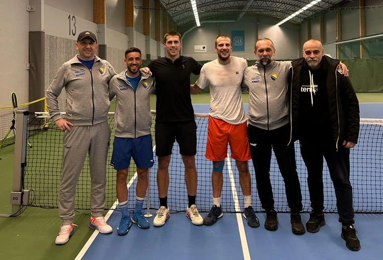 Tenisači se pripremaju za Davis cup dvoboj protiv Švedske 