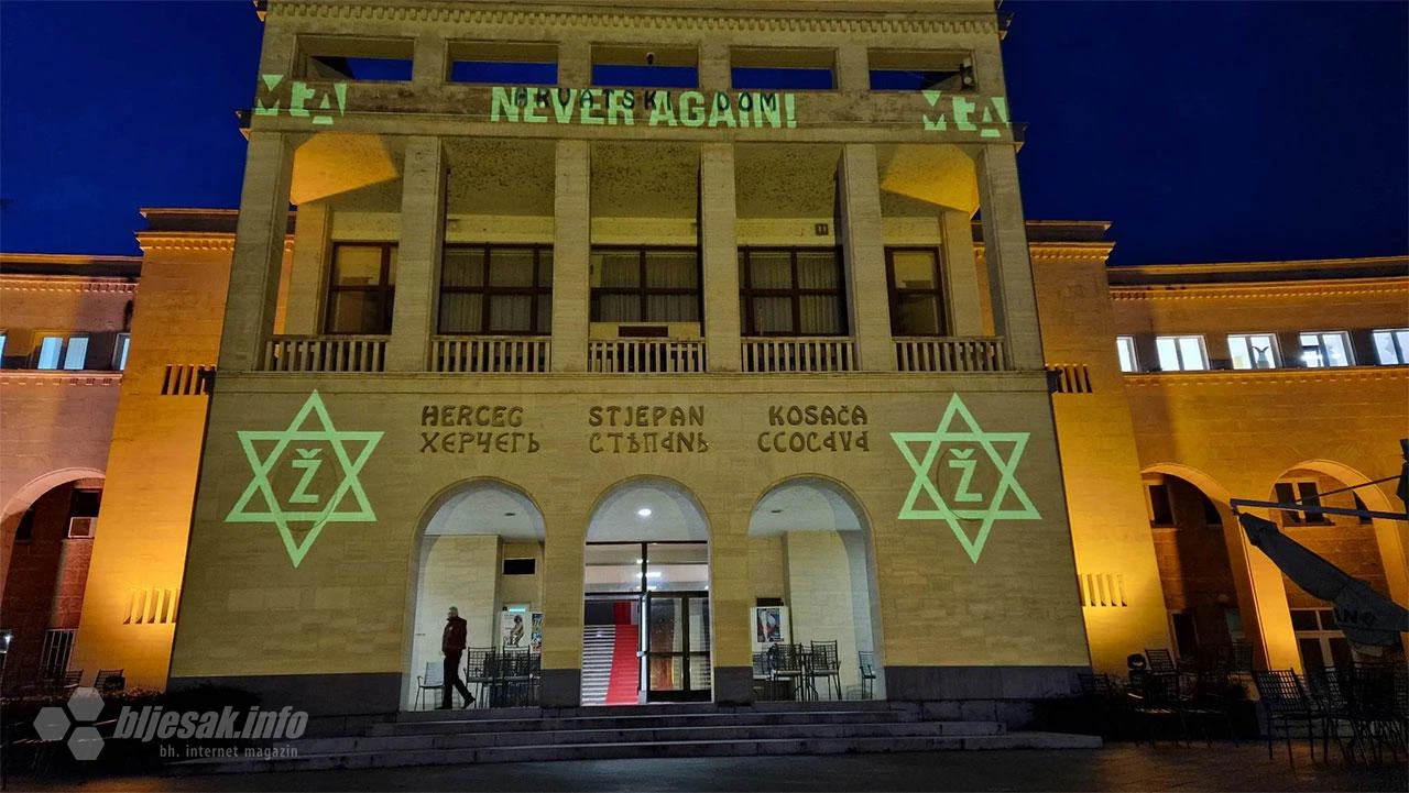 Mostar se prisjeća žrtva Holokausta: Na Kosači natpis ''Never again''