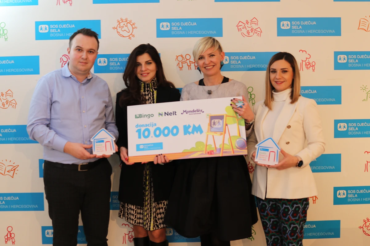 Bingo i Nelt donirali 10.000 KM SOS dječijim selima BiH