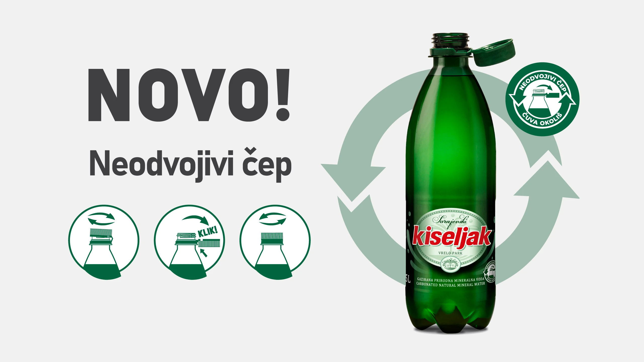 Sarajevski kiseljak od sada sa neodvojivim čepom