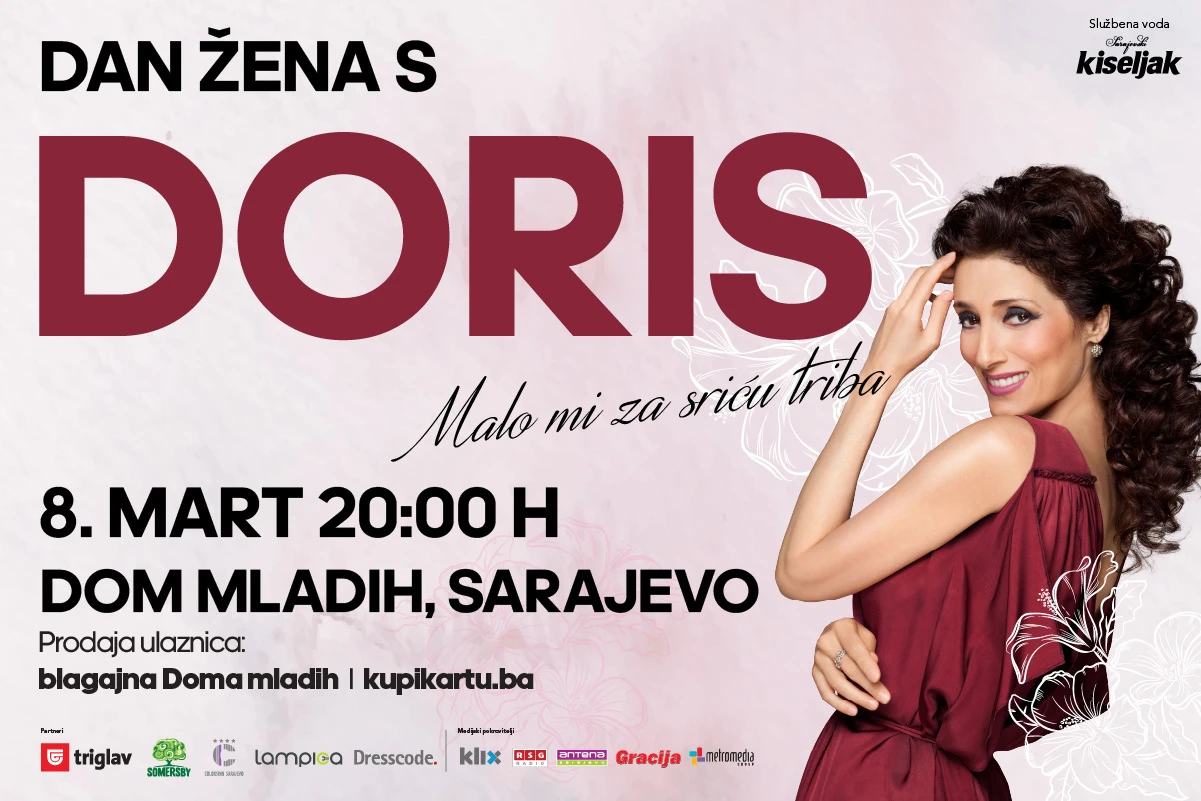 Za Dan žena u Sarajevu dugoočekivani koncert Doris Dragović!