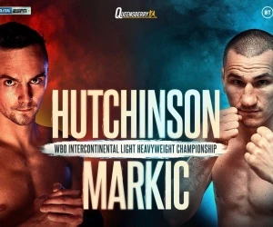 Emil Markić boksa na Wembleyu protiv Škota Hutchinsona