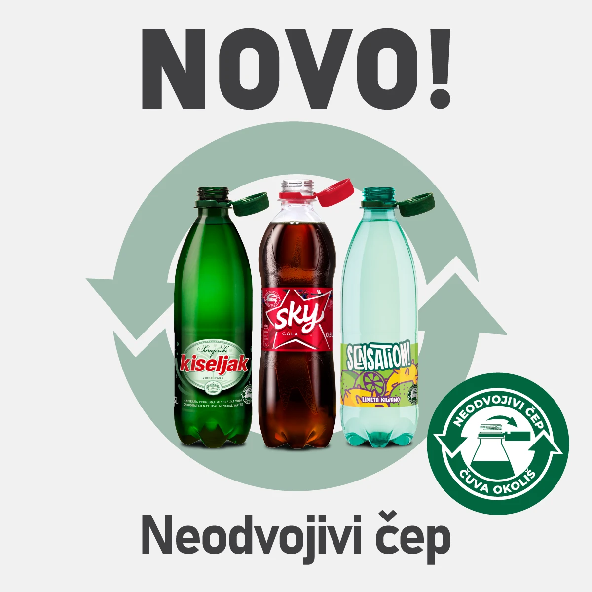 Sarajevski kiseljak prvi proizvođač pića u BiH koji je uveo spojeni čep za svoje proizvode