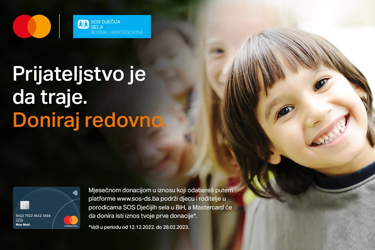 Online donacije kao kontinuirana podrška SOS Dječijim selima u BiH