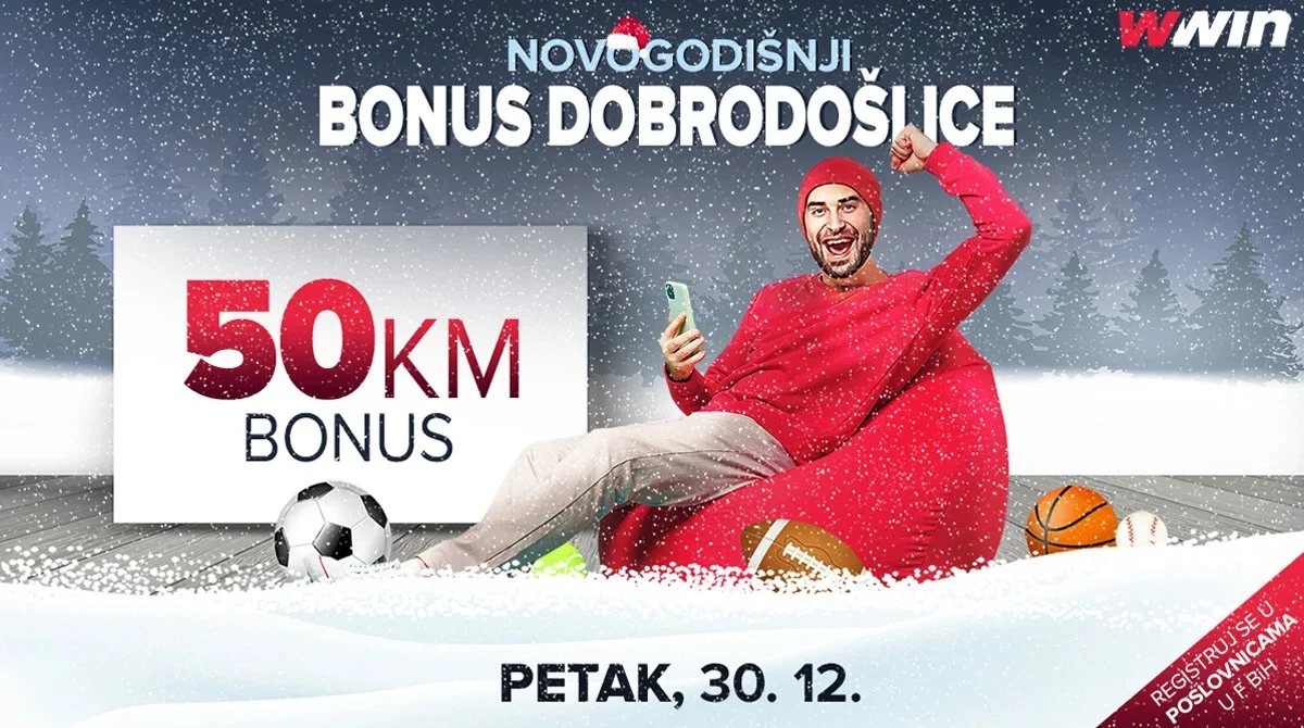Ne propustite sjajnu priliku - Wwin bonus dobrodošlice u petak, 30.12.2022.