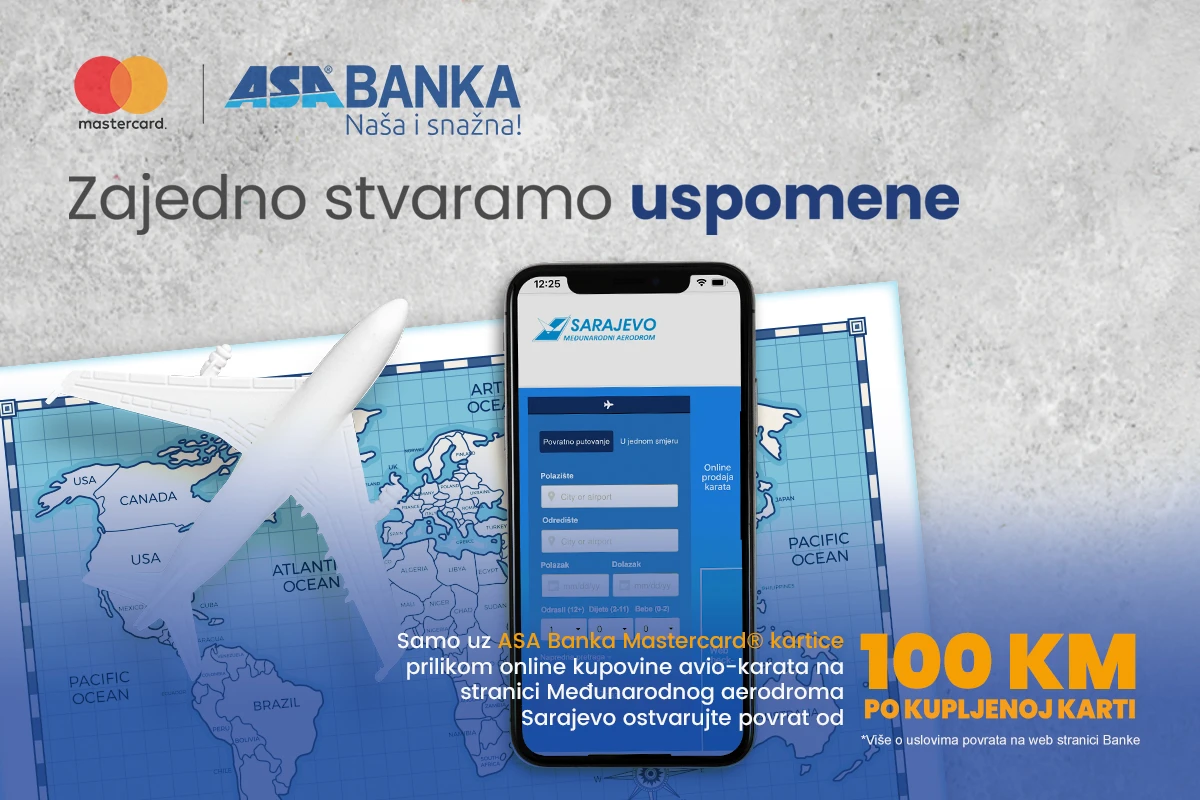 Uštedite 100 KM po svakoj kupljenoj karti online