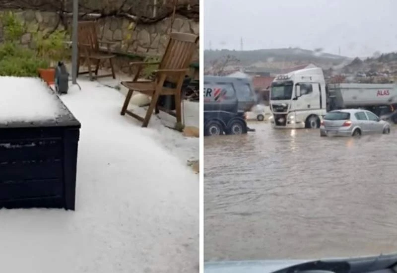 Nevrijeme u Dalmaciji: Obilna kiša i tuča