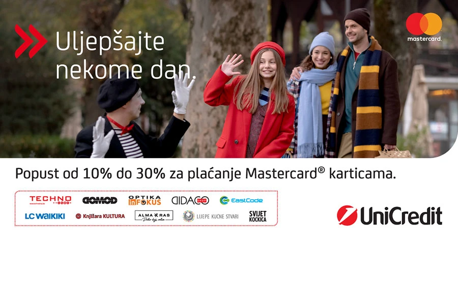 UniCredit u BiH i partneri osigurali popuste za ljepše i toplije praznike