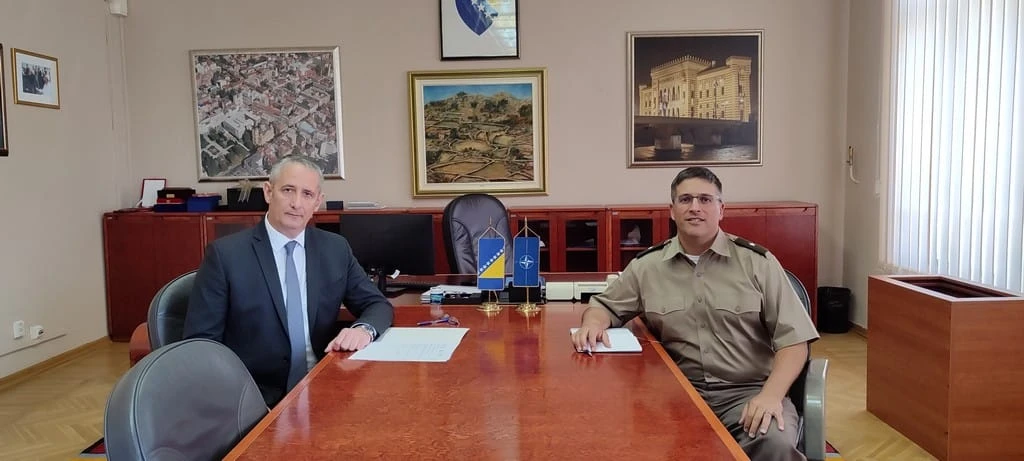 Slaven Galić sa zapovjednikom NATO stožera u Sarajevu