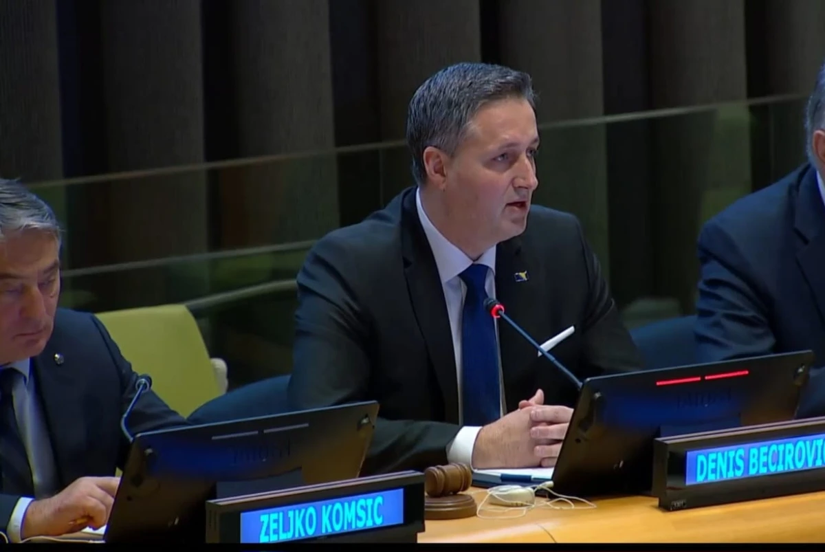Bećirović u UN-u: Rezolucija o Srebrenici ispit za UN, nije prijetnja srpskom narodu