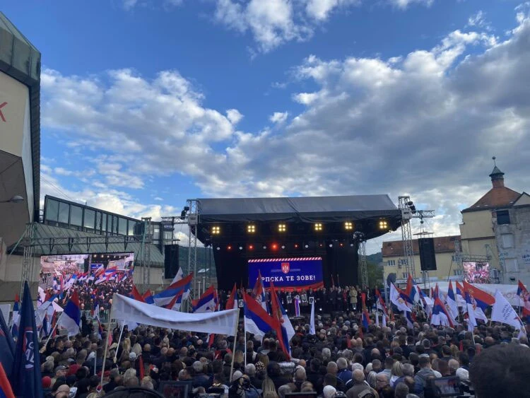 Cvijanović s mitinga u Banja Luci: Pojma vi nemate koliko nas ima