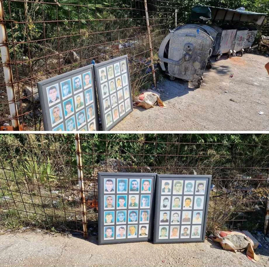Mostar: Fotografije poginulih branitelja bačene u smeće
