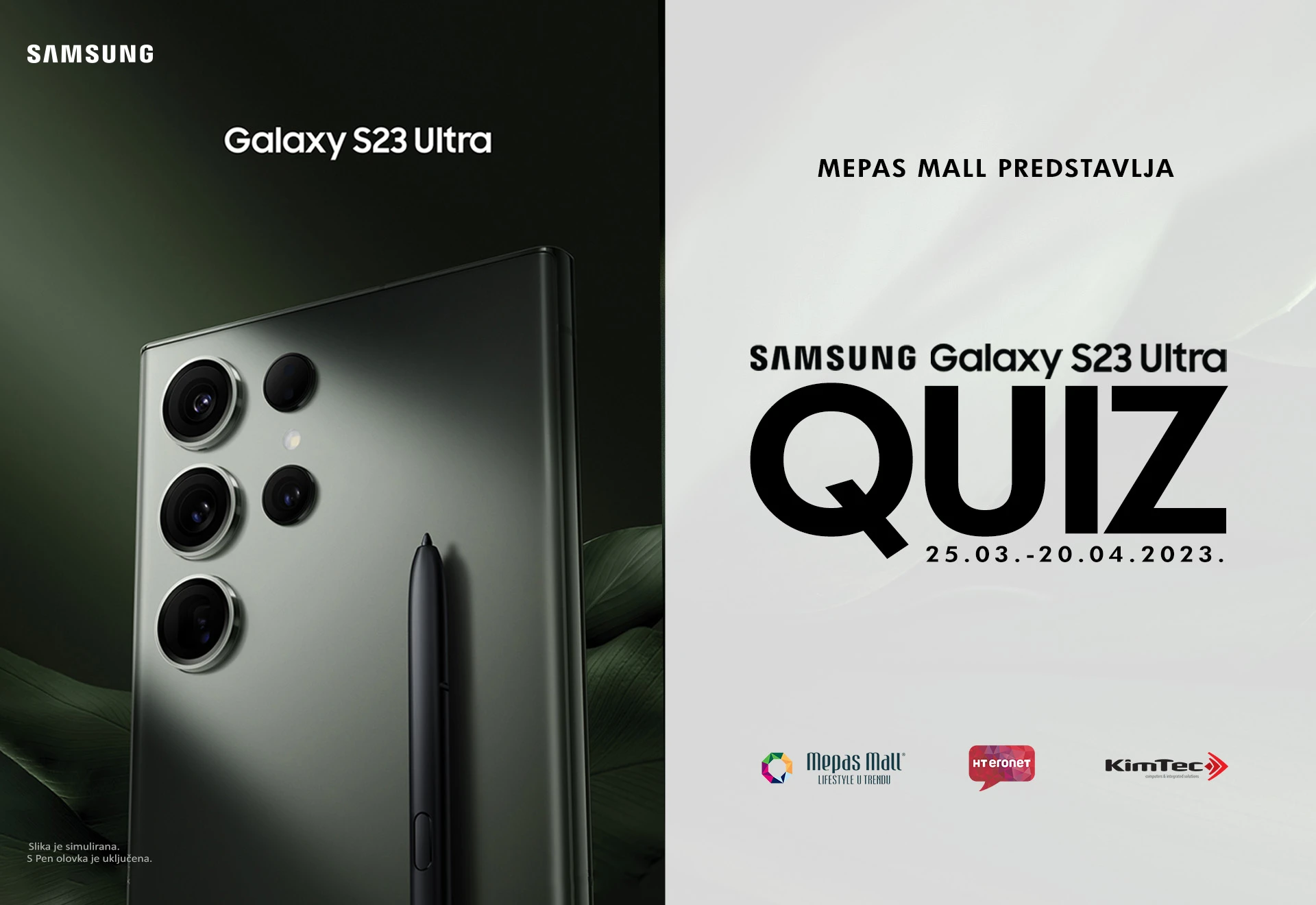 Nagradni natječaj: Mepas Mall Samsung Galaxy S23 Ultra Quiz