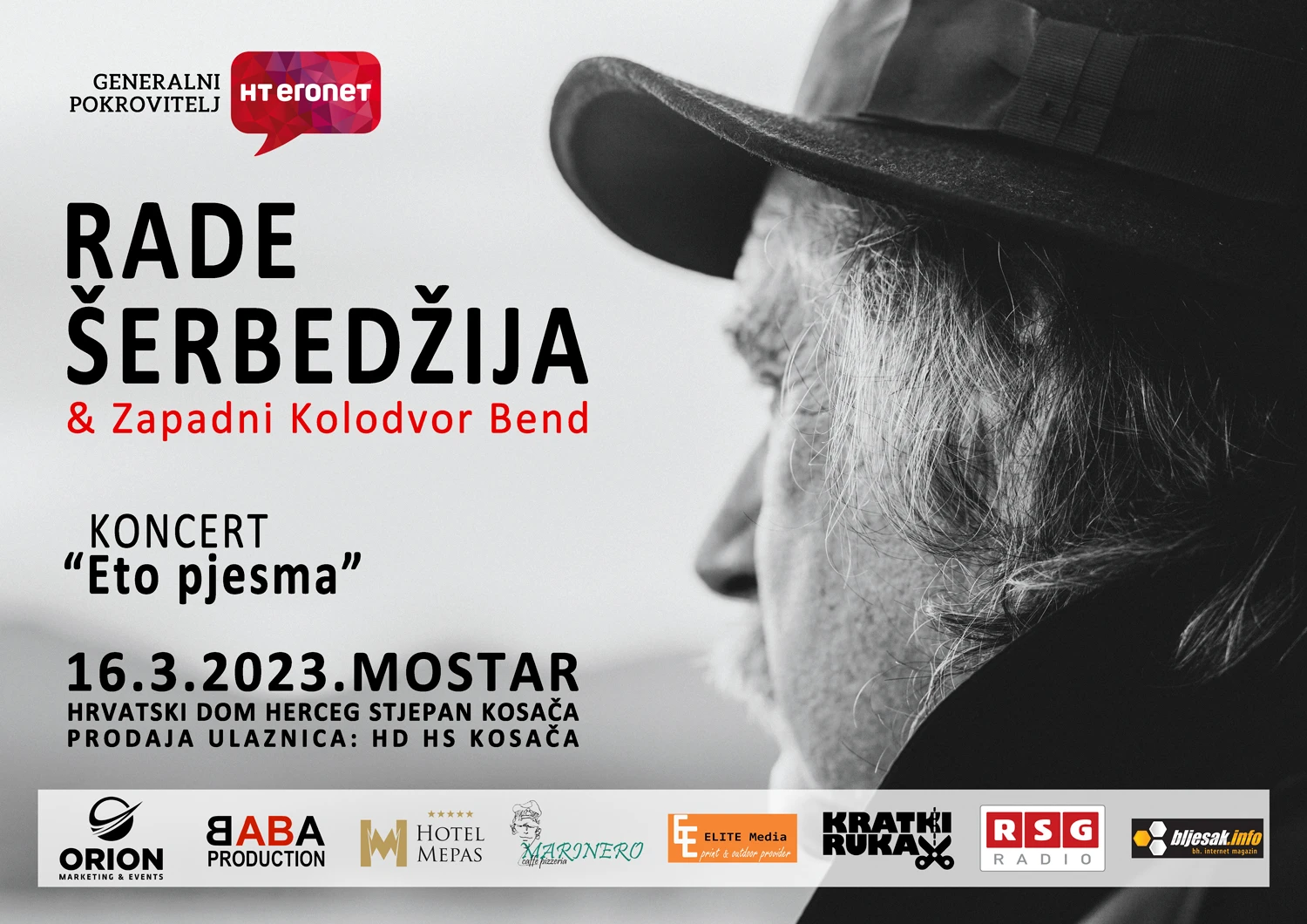 Još 1 dan do večeri užitka i koncerta u Kosači. Ne propustite kupiti svoje ulaznice!