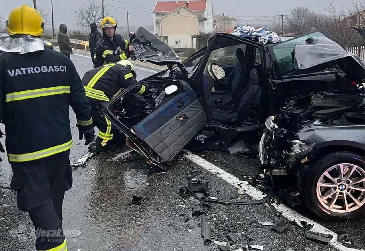 MUP o nesreći u Željuši: Jedna osoba teže ozlijeđena, tri lakše