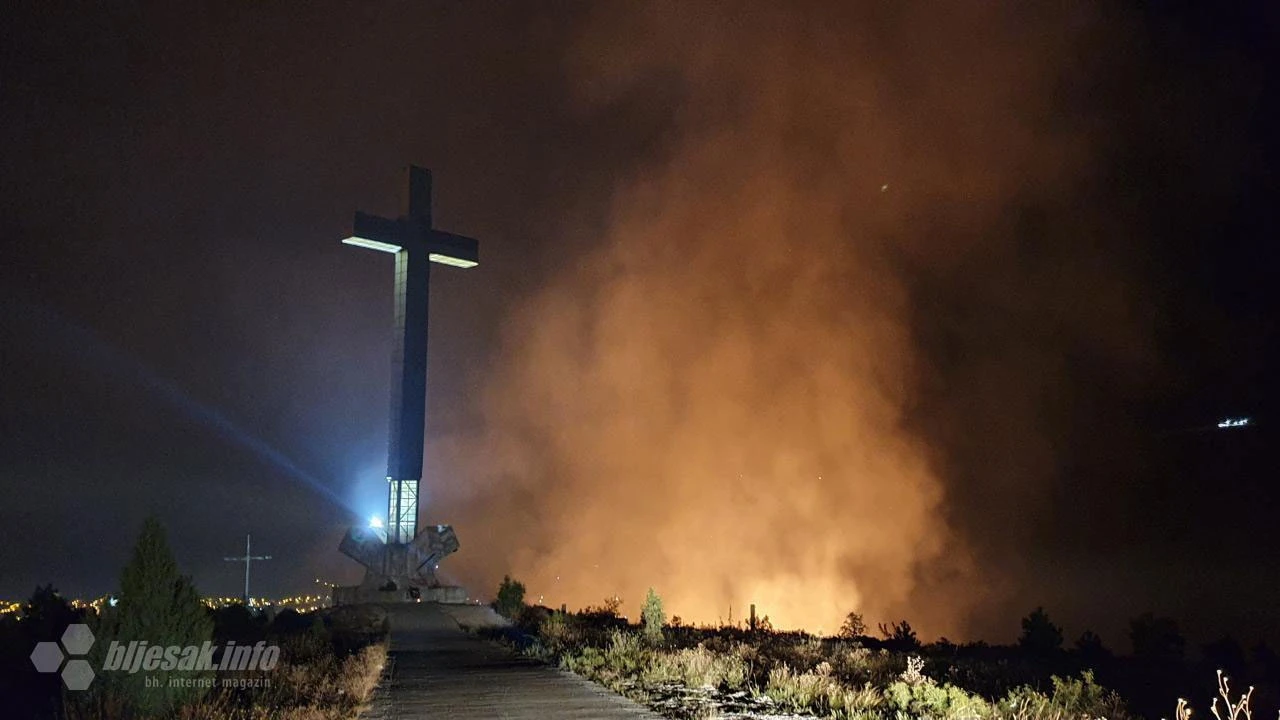 Privedene dvije osobe zbog požara na brdu Hum