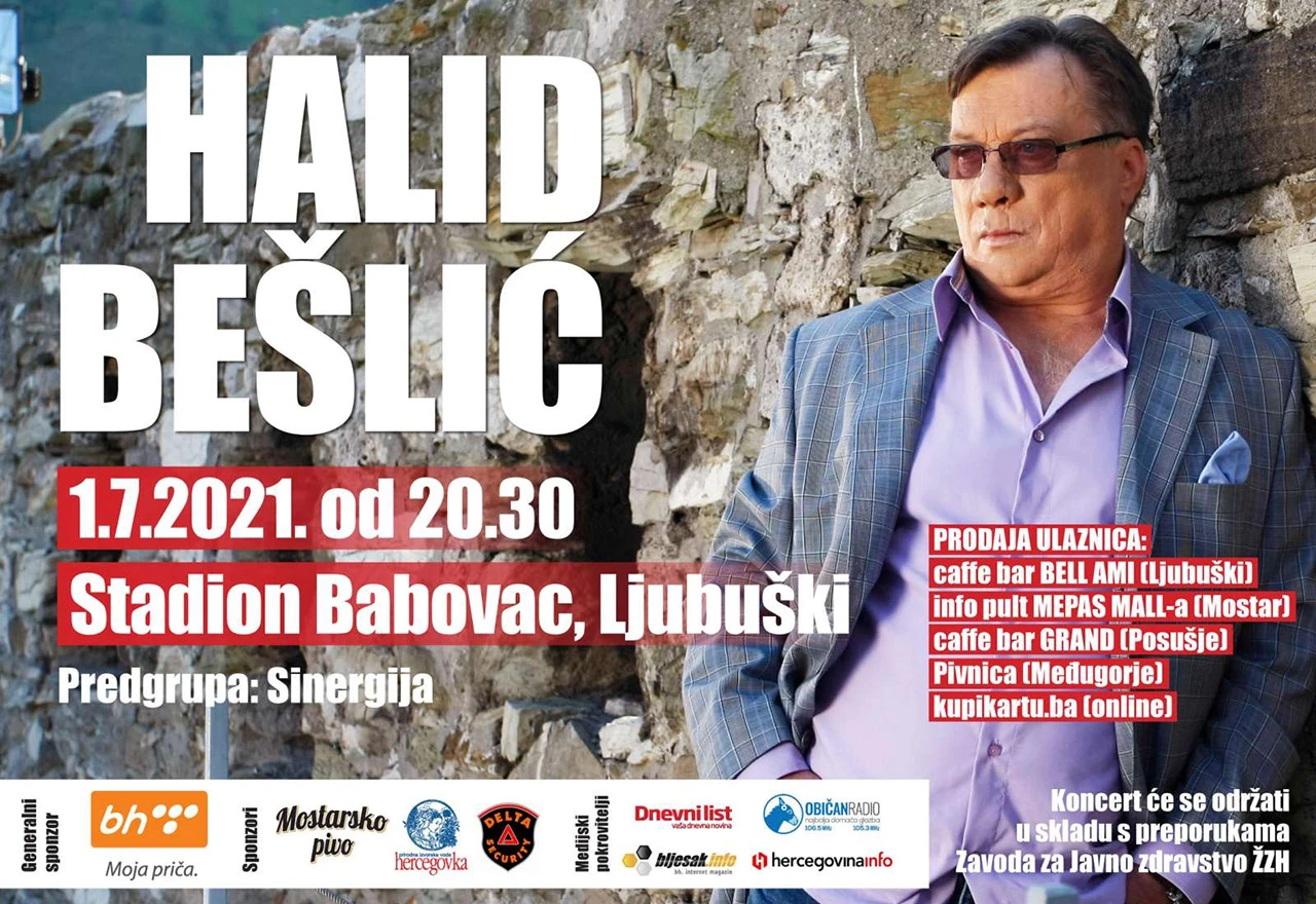 Veliko zanimanje za koncert Halida Bešlića u Ljubuškom