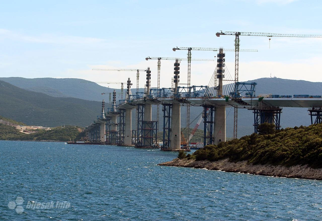 Pelješki most bit će spojen za 30 dana