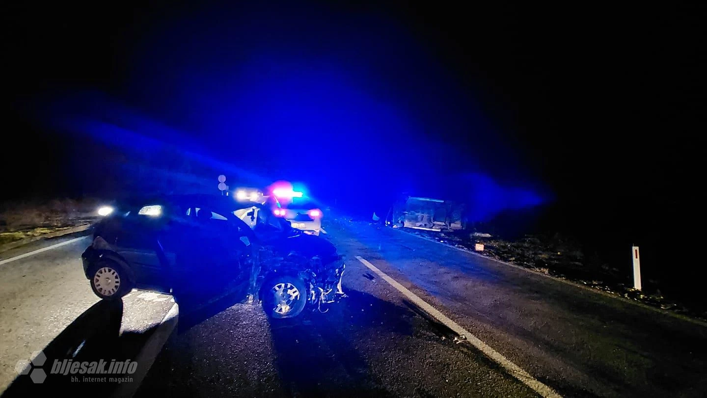 Mostar: Prometna nesreća na Žovnici, dvije osobe odvezla Hitna pomoć