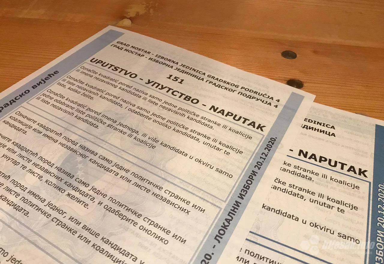 Mostar: Kandidati koji su dobili (ni)jedan glas