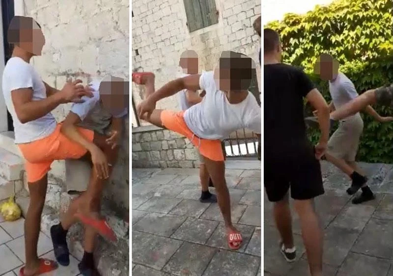 Kaštela: Pretučen napadač sa snimke