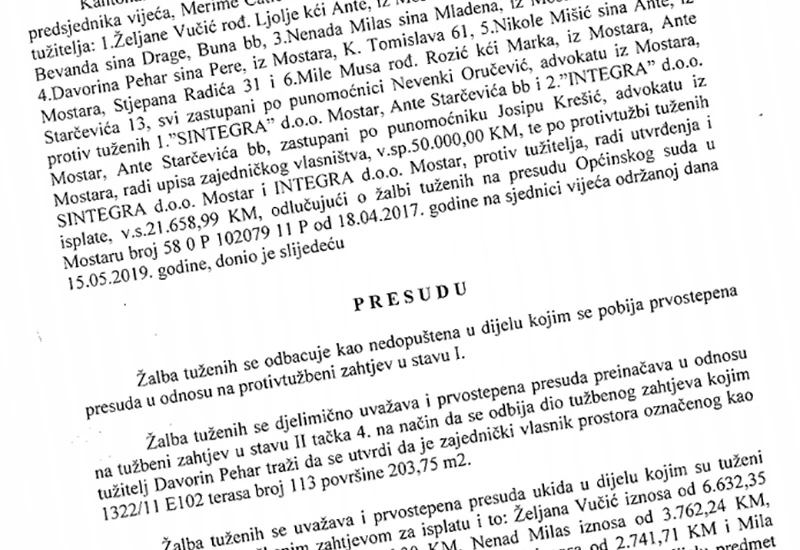 Mostar: Na nezakonitom knjiženju naplaćeno 2.5 milijuna KM?
