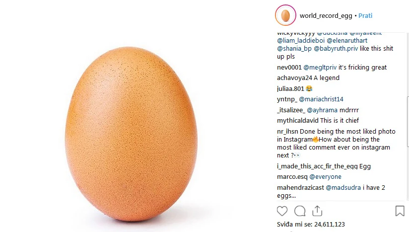 Ovo je fotografija s najviše lajkova ikada 