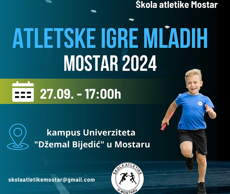 Mostar: Prijavite djecu za ''Atletske igre mladih''