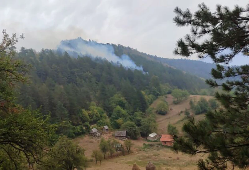 Vatra bukti kod Srebrenice - Požar se bliži kućama