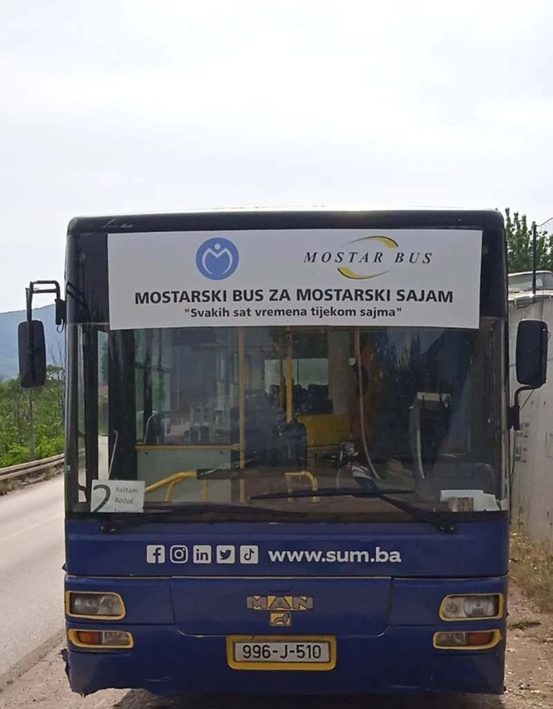 Mostar Bus za Mostarski sajam - Vožnja svako sat vremena tijekom trajanja sajma