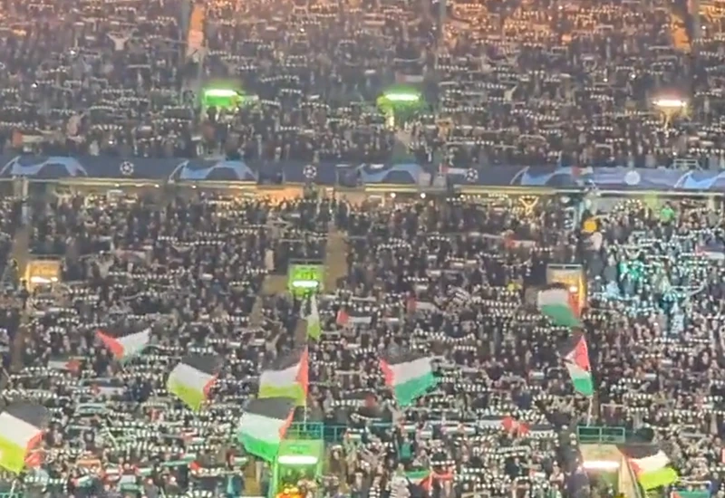 Ni kazne im ne mogu ništa - Navijači Celtica ne odustaju od zastava Palestine na utakmicama
