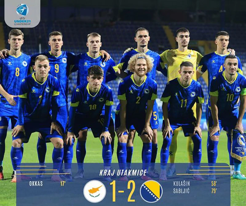Mladi nogometaši BiH zabilježili prvi pobjedu u kvalifikacijama za EURO 2025.