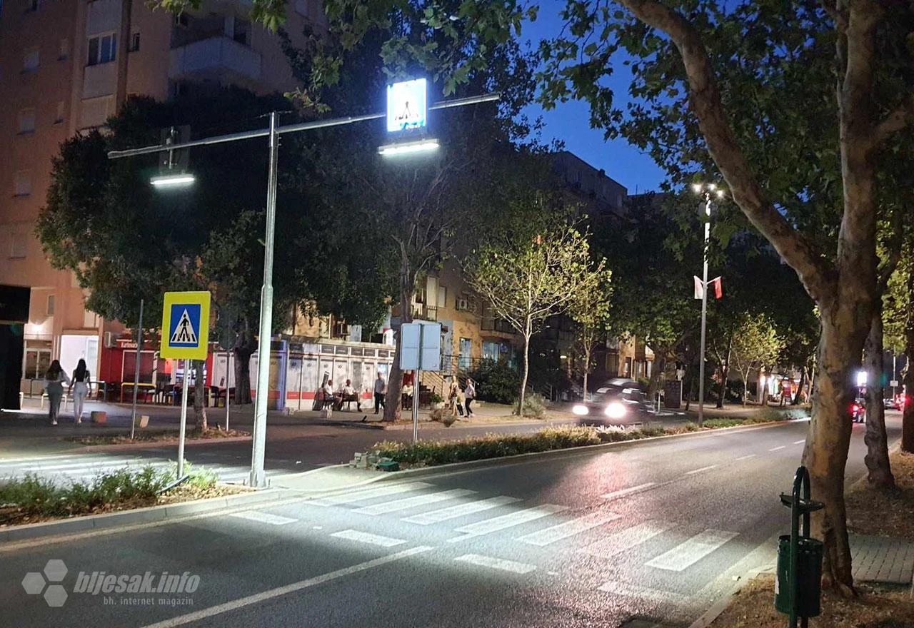 Mostar: Osvijetljen pješački prijelaz na nepropisno osvijetljenoj Aveniji