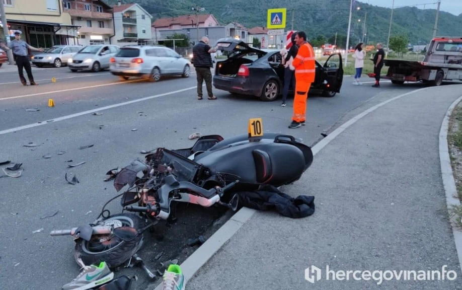 Prometna u Vrapčićima: Ozlijeđen motociklist