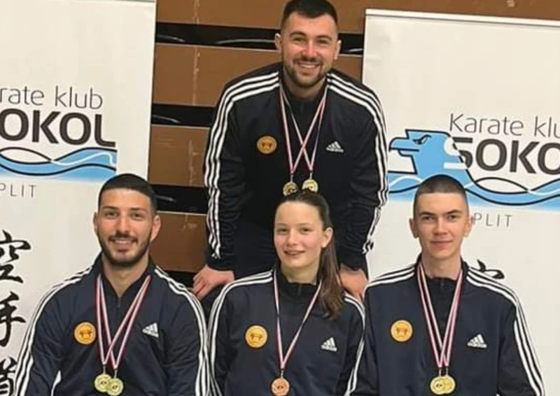 Četiri zlata i jedna bronca za Univerzitetski karate klub Student iz Mostara