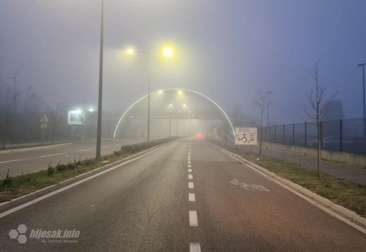 Na cestama poledica i magla