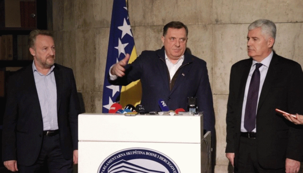 Kaznena prijava protiv Dodika, Izetbegovića i Čovića