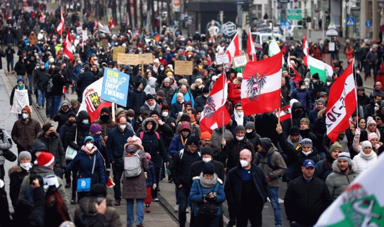 Austrija: Novi veliki prosvjedi protiv obveznog cijepljenja