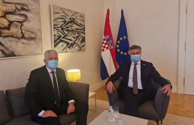 Čović s Plenkovićem o Izbornom zakonu